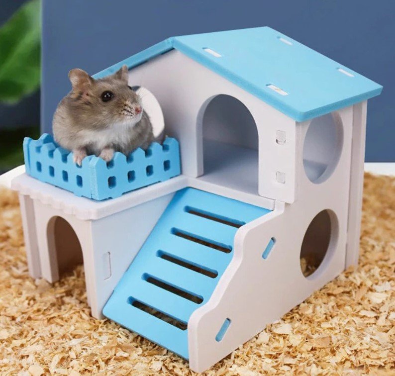 Casa de madeira para Hamsters