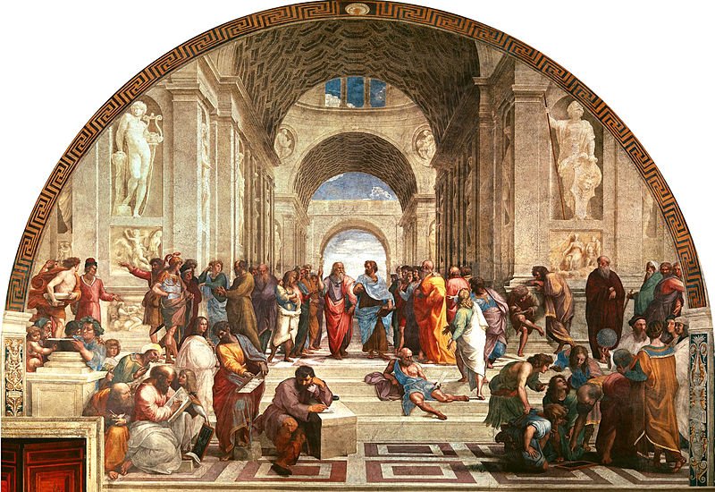 A Escola de Atenas, de Rafael. (Fonte: Wikipedia/ Reprodução)
