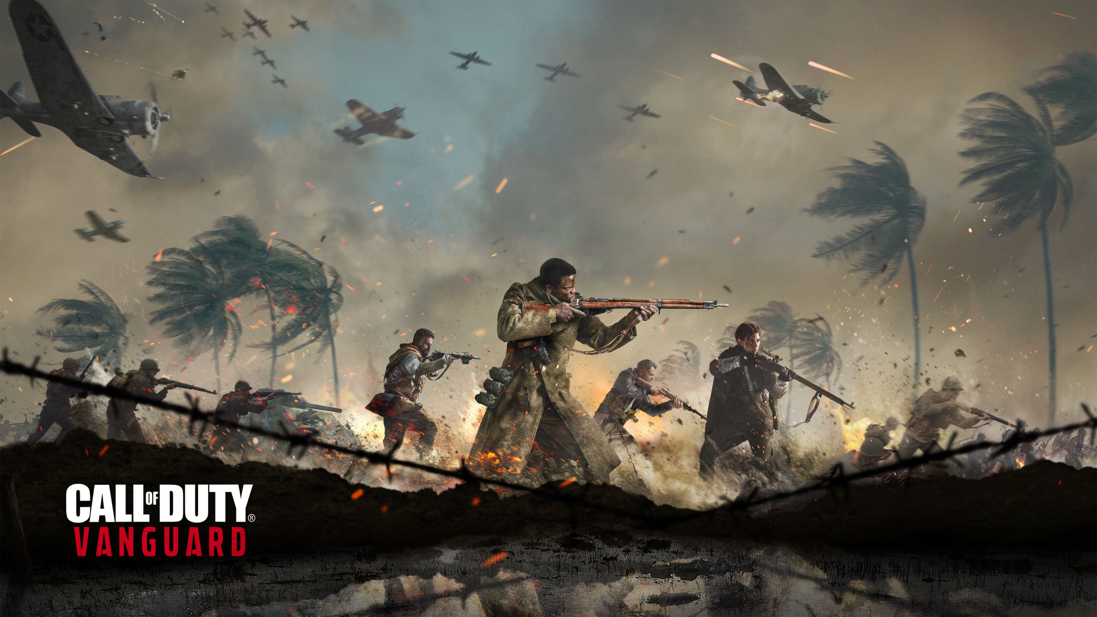 O recente Call of Duty: Vanguard coloca os jogadores nos conflitos da Segunda Guerra Mundial. (Fonte: Divulgação)