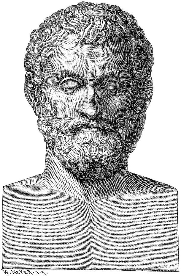 Tales de Mileto. (Fonte: Wikipedia/Reprodução)