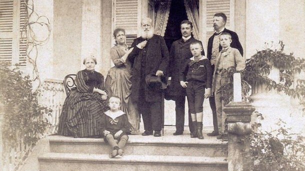 D. Pedro II e família. (Fonte: DOC/ Reprodução)