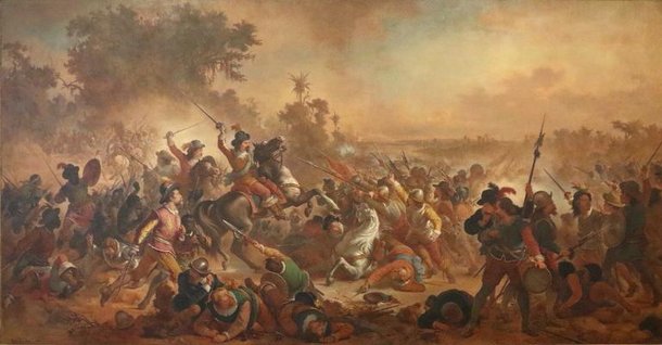 Batalha dos Guararapes, de Victor Meirelles (Fonte: Museu Nacional de Belas Artes)