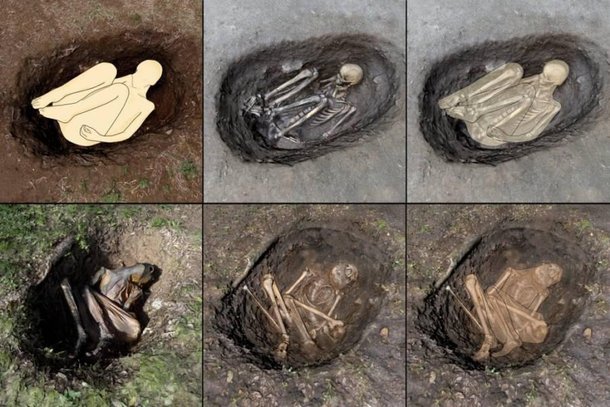 Uma nova análise de escavações arqueológicas apresentou evidências de mumificação em Portugal há cerca de 8 mil anos, 4 mil anos antes do ritual egípcio. (Fonte: European Journal of Archeology / Reprodução)