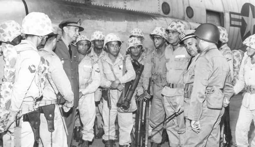 Tropas americanas lutaram na Invasão da República Dominicana, que contou com o apoio do Brasil. (Fonte: Fatos Militares/Reprodução)