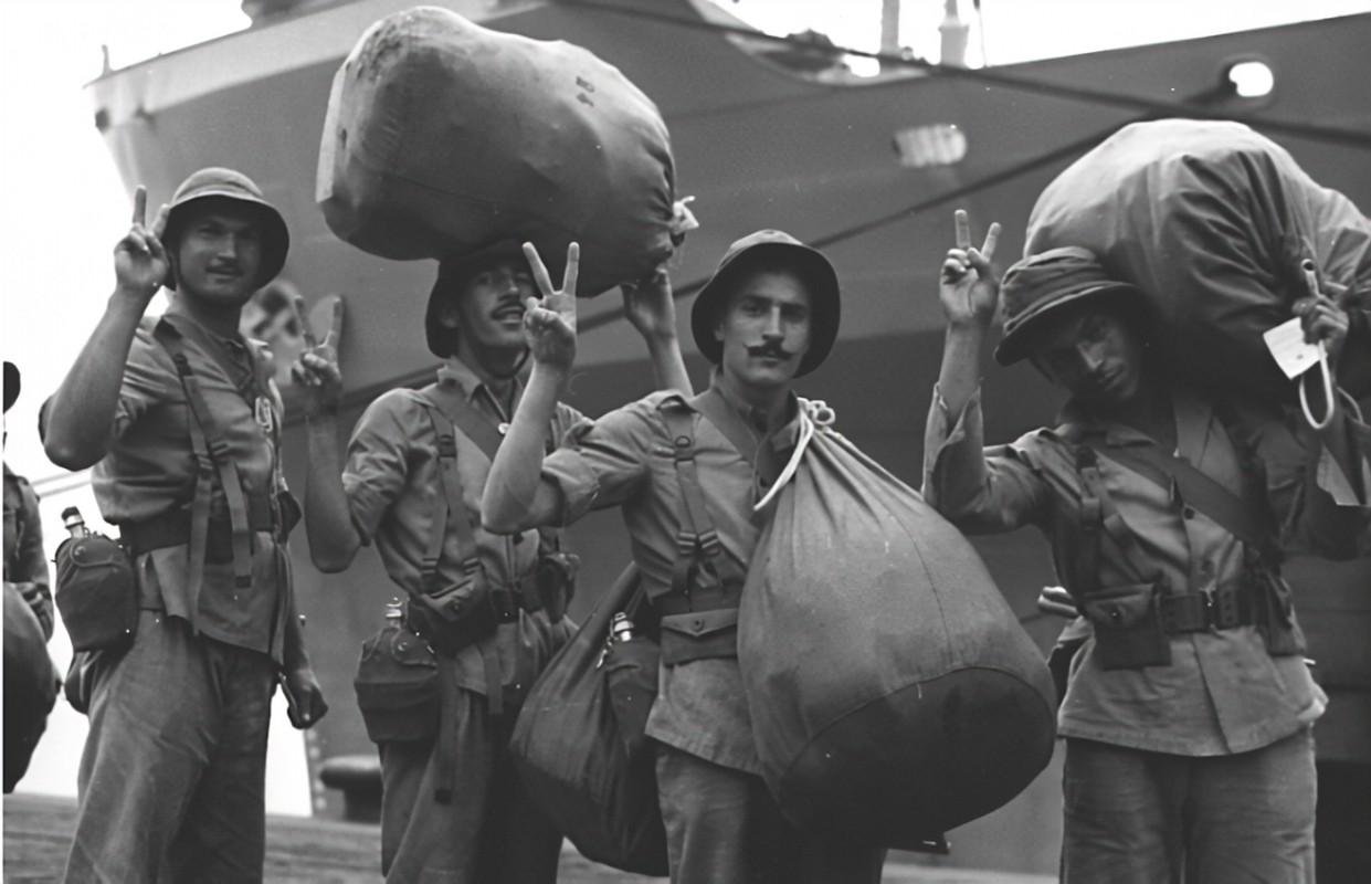 Soldados brasileiros enviados para lutar na Segunda Guerra Mundial. (Fonte: Segunda Guerra Mundial Blogspot/Reprodução)