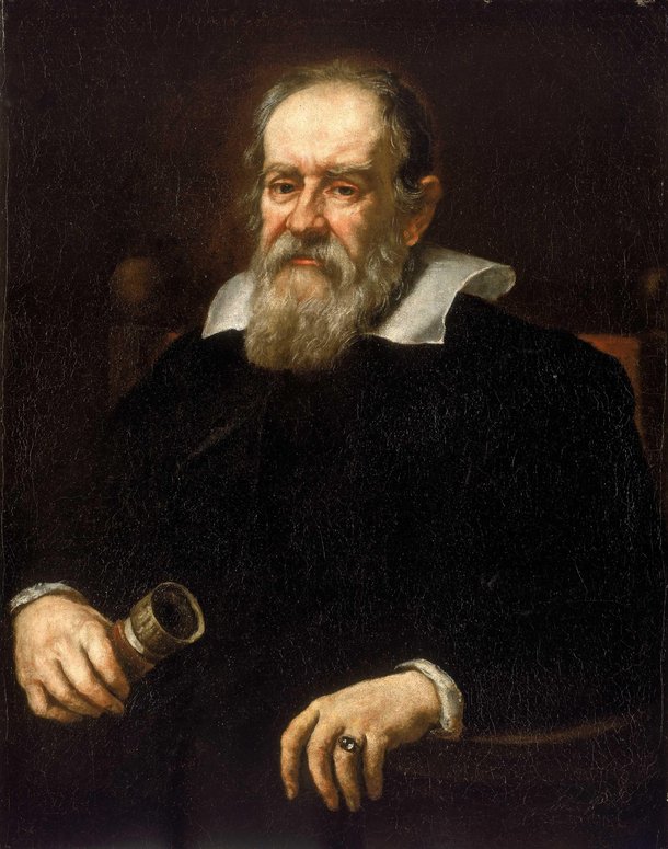 Retrato de Galileu Galilei. (Fonte: Wikimedia)