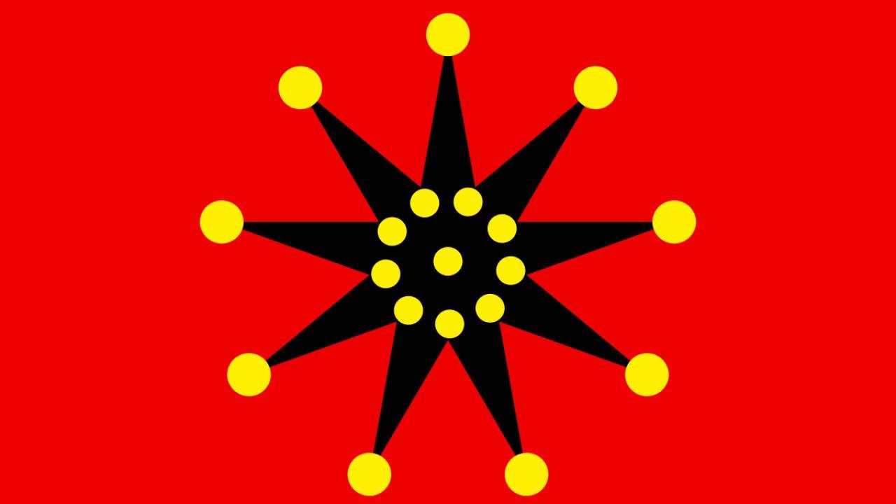 Bandeira do Exército de Wuhan (Fonte: Wikipedia / Reprodução)