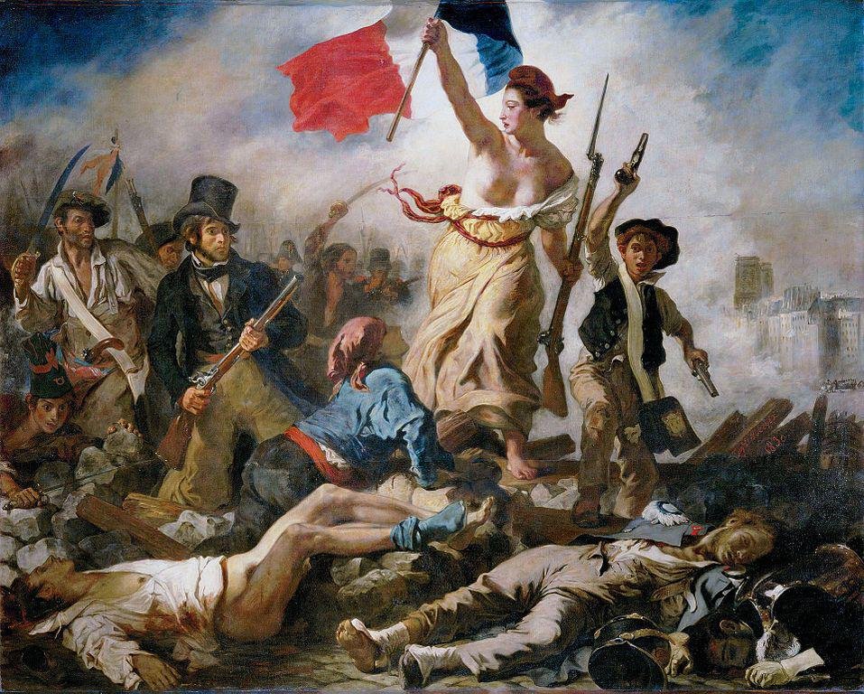 "A Liberdade guiando o povo", de 1830. (Fonte: Eugène Delacroix/Wikimedia Commons)