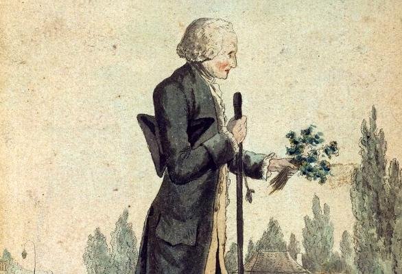 Retrato de Jean-Jacques Rousseau, de Georg Friedrich Meyer (1778). (Fonte: Wikimedia Commons)
