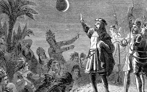 Imagem de Eclipse lunar de 1504 salvou a vida de Cristóvão Colombo no megacurioso