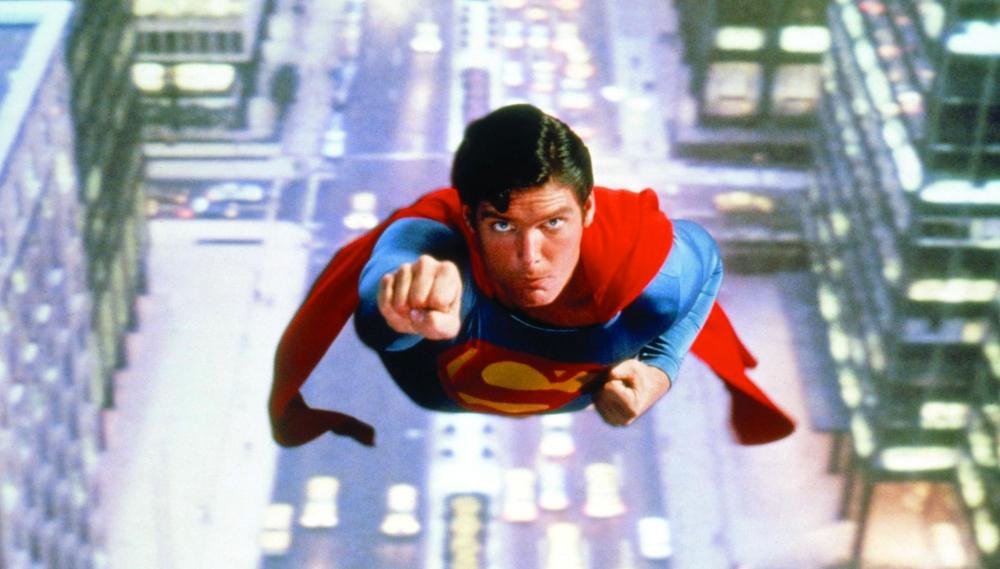 Christopher Reeve em 'Superman: O Filme' (1978).