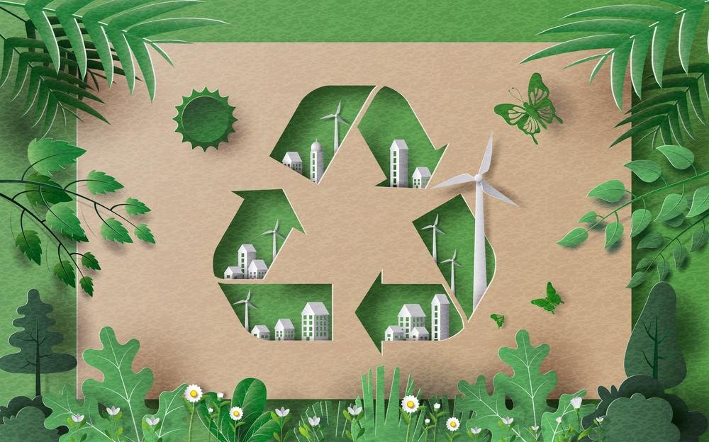 A reciclagem é uma das etapas que integra o sistema da economia circular. (Fonte: Shutterstock/Reprodução)