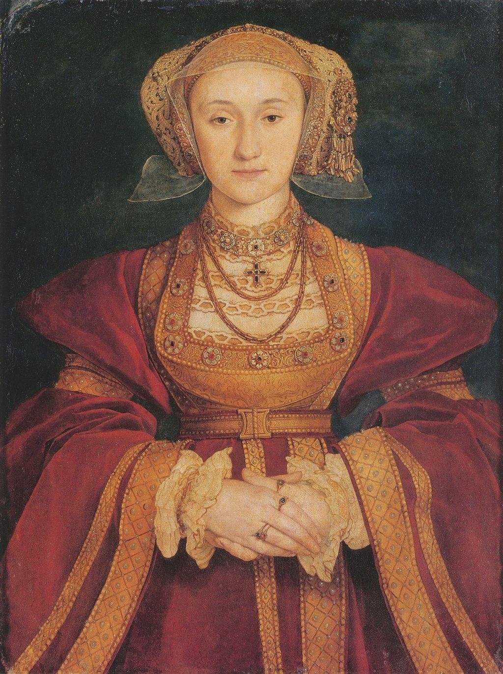 O retrato de Ana por Hans Holbein.