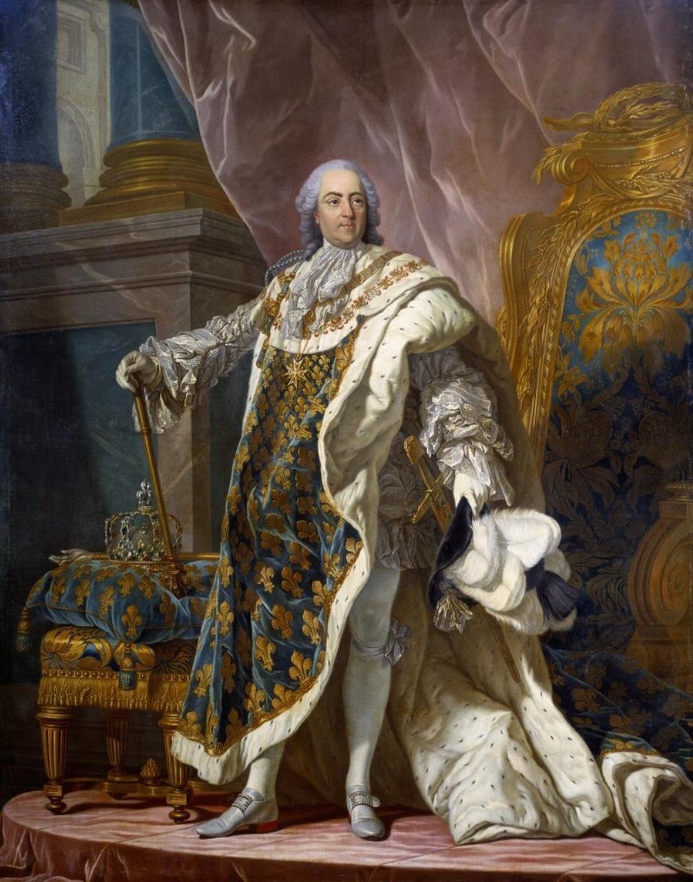 O rei Luís XV condecorou Thurel pessoalmente. (Fonte: Wikimedia Commons)