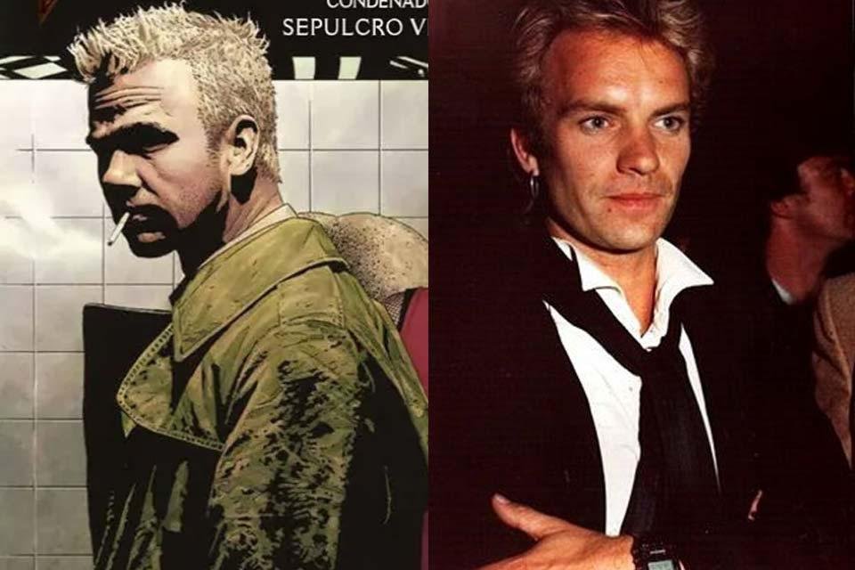 Aparência de Sting serviu de inspiração para o personagem John Constantine em Hellblazer