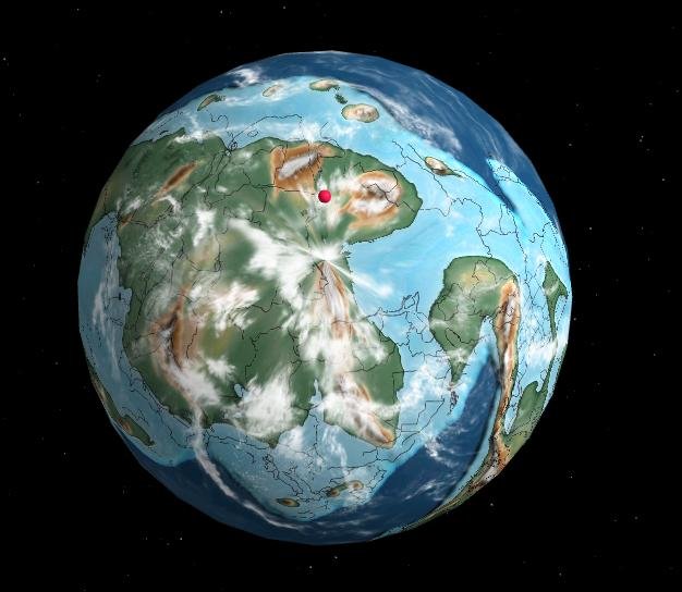 A Terra era muito diferente quando surgiram os primeiros animais terrestres. (Fonte: Dinosaur Pictures)