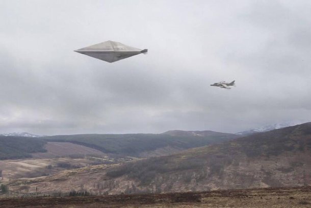 Maquete em 3D da fotografia. (Fonte: Ministério da Defesa do Reino Unido/Divulgação)