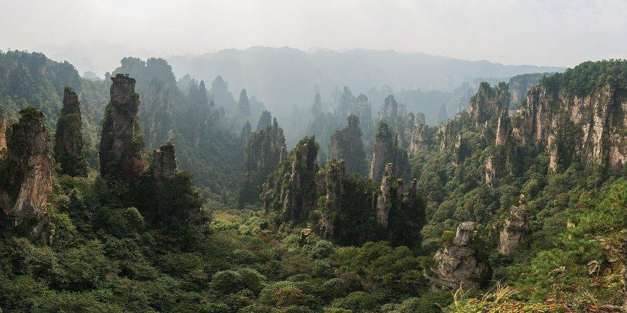 Parque Florestal Nacional de Zhangjiajie. (Fonte: Wikimedia Commons)