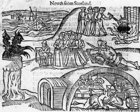 As bruxas de North Berwick encontram o diabo. (Fonte: Historic UK/ Reprodução)