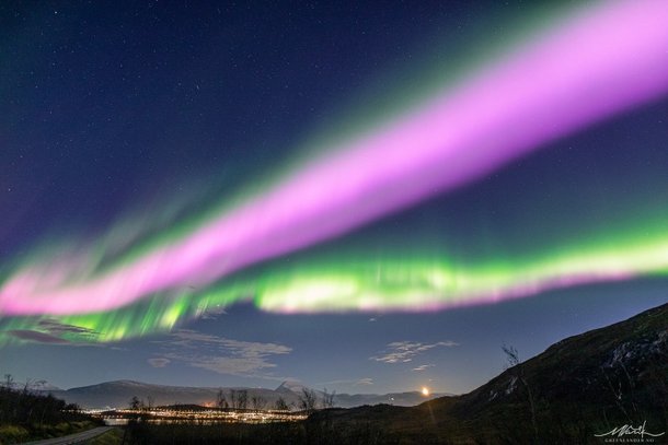 Entenda a aurora boreal rosa vista no céu da Noruega - Mega Curioso