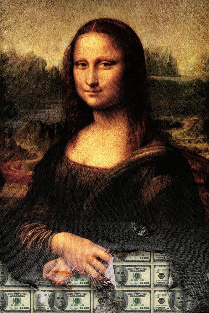 Nem a Mona Lisa escapou dos crimes. (Fonte: Shutterstock)