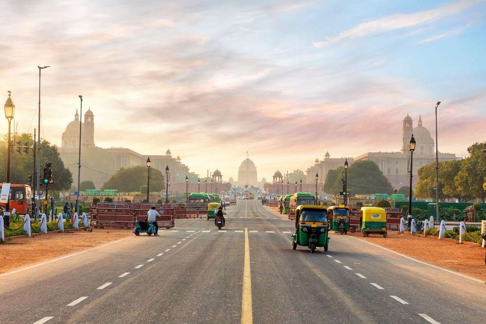 Nova Delhi, capital da Índia, é um forte polo financeiro global. (Fonte: Shutterstock/Reprodução)