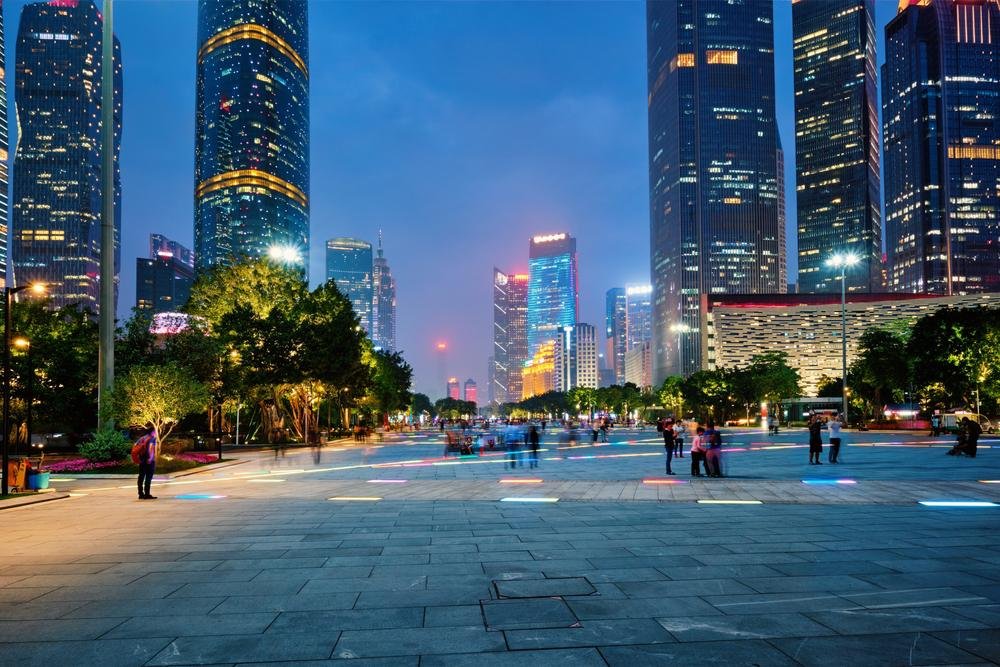 Visão da cidade de Guangzhou, na China. (Fonte: Shutterstock/Reprodução)