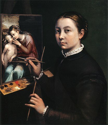 A pintora foi uma das primeiras a produzir autorretratos. (Fonte: Wikipédia)