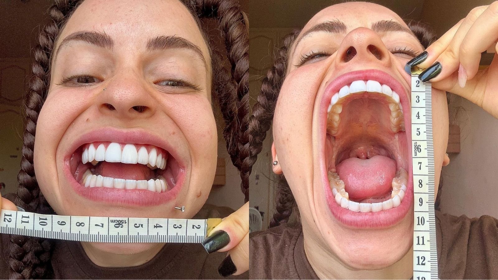 Xehli G está pronta para provar que merece o recorde de maior boca feminina do mundo (Fonte: Cacau Oliver/Assessoria)