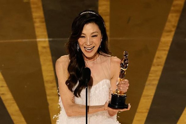 Michelle Yeoh fez discurso contra o etarismo no Oscar (Fonte: GettyImages)