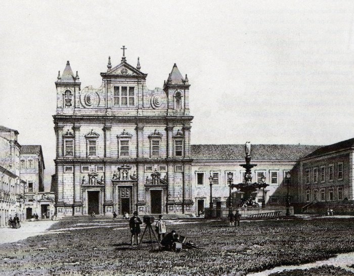 O Colégio dos Jesuítas, em Salvador, foi a primeira escola do Brasil. (Fonte: WIkimedia Commons)
