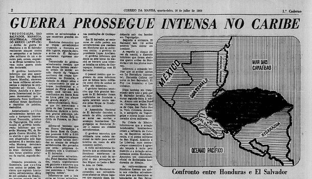 A guerra foi notícia em todo o mundo. (Fonte: Biblioteca Nacional/Reprodução)