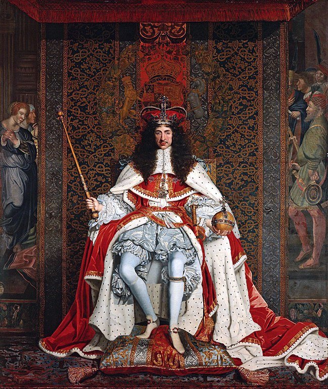 O rei Charles II (Fonte: Wikimedia Commons)