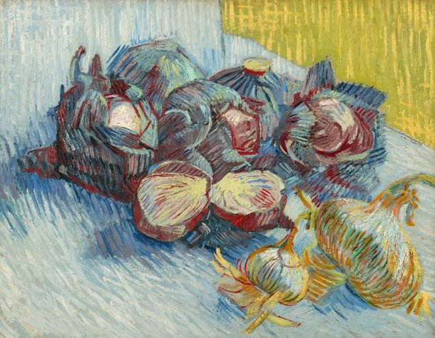 O que você vê: cebolas ou alhos? (Fonte: Van Gogh Museum/Reprodução)