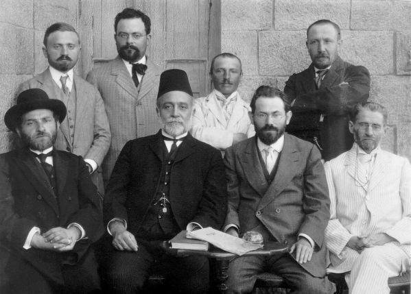 Primeiro Comitê de Linguagem Hebraica em Jerusalém, 1912.