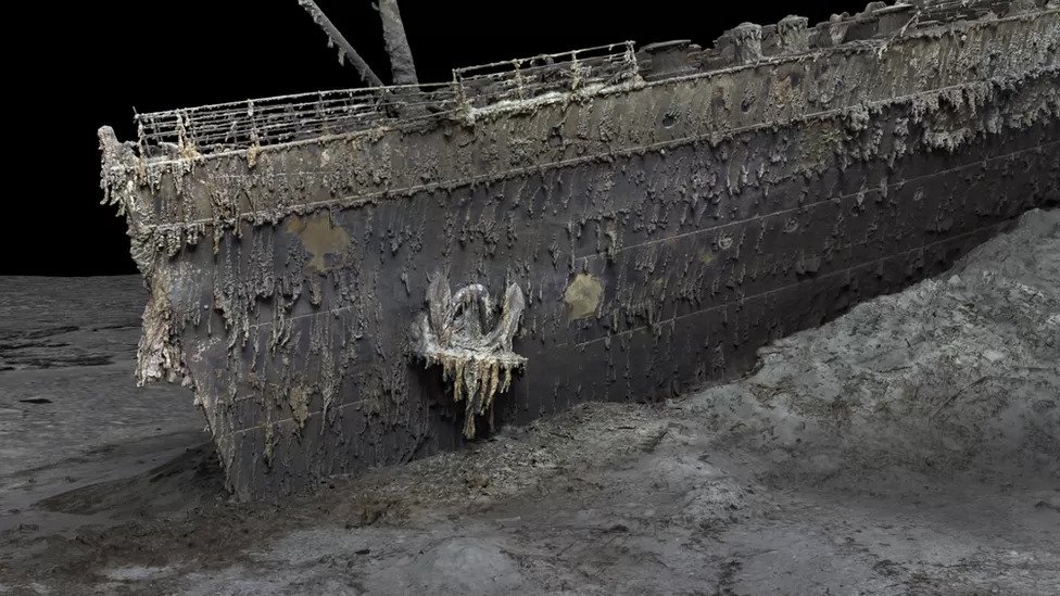 Reconstrução tridimensional do Titanic pode ajudar a entender como de fato aconteceu o naufrágio. (Fonte: BBC/Reprodução)