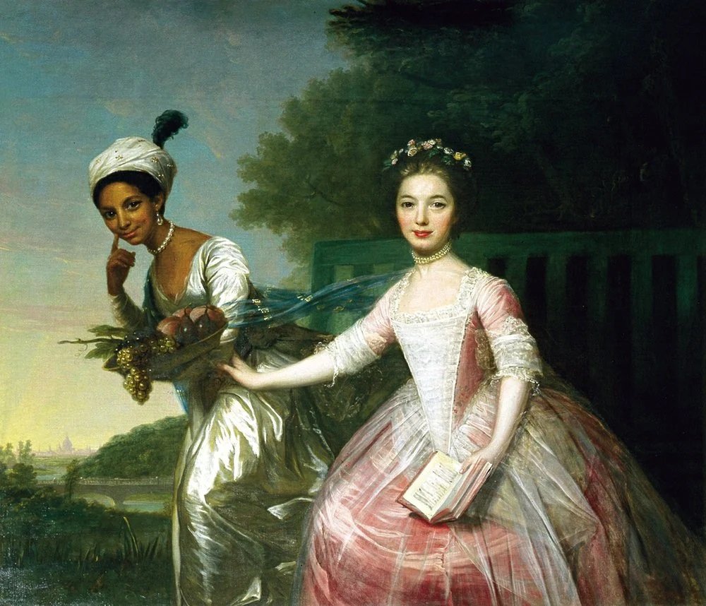 A primeira aristocrata britânica negra, Dido Elizabeth Belle, e sua prima, Elizabeth Murray