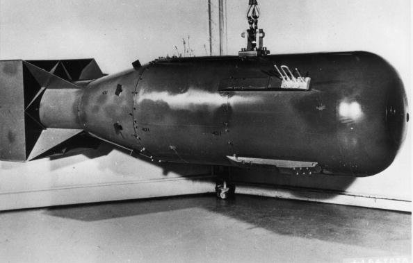 Bomba atômica Little Boy, lançada sobre Hiroshima, no Japão, em 1945. (Fonte: GettyImages)