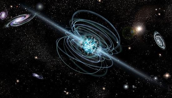 Magnetares normalmente brilham, emitem ondas sonoras e pulsos de radiação eletromagnética em intervalos de segundos ou poucos minutos (Fonte: Getty Images/Reprodução)