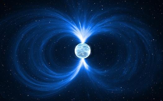 Em magnetares comuns, a tendência é que seu campo eletromagnético enfraqueça e o objeto diminua sua atividade e velocidade de rotação (Fonte: Getty Images/Reprodução)