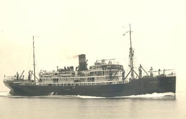 Navio Araraquara foi alvo do submarino alemão na costa de Sergipe. (Fonte: Wikimedia Commons / Divulgação)