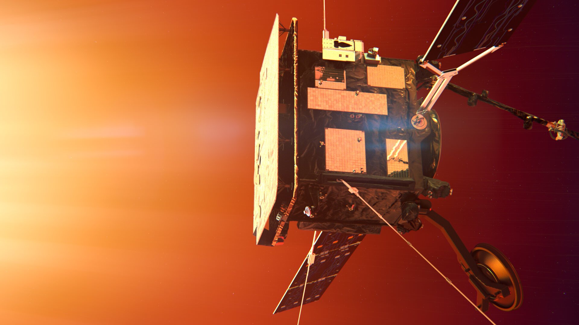 A sonda Solar Orbiter. (Fonte: ESA/ATG medialab / Divulgação)