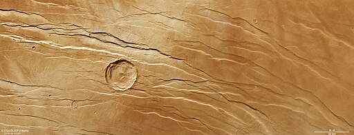 Fossas tectônicas em Marte