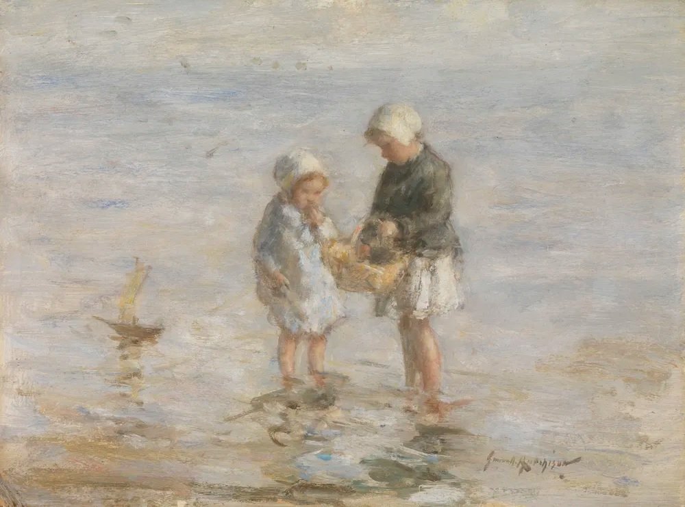 "Children Wading" (1918) de Robert Gemmell Hutchison. (Fonte: Glasgow Museums Collection/Reprodução)