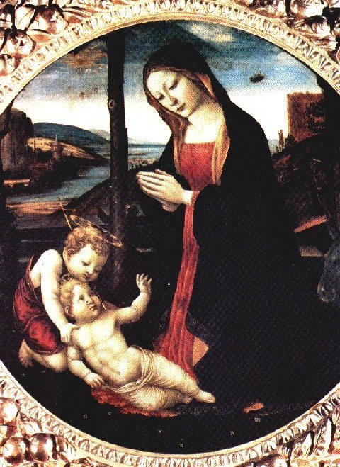 A Madonna com São Giovannino, de Domenico Ghirlandaio. (Fonte: WikimediaCommons/Reprodução)
