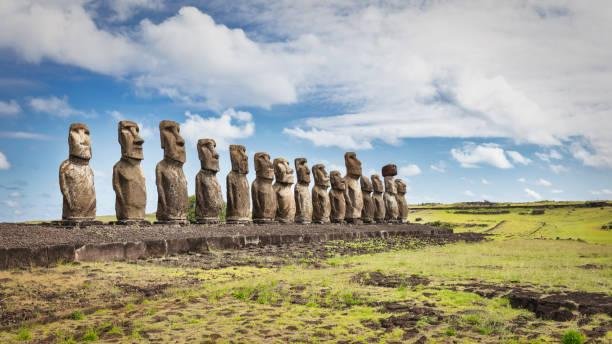 Rapa Nui era uma população indígena que habitava a Ilha de Páscoa. (Fonte: Getty Images/Reprodução)