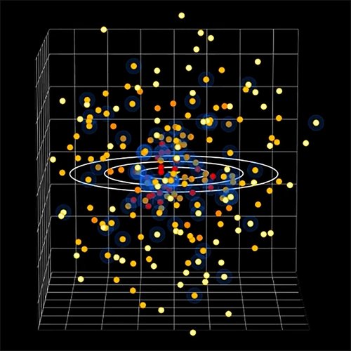 Mapa ajudará na busca por planetas habitáveis. (Fonte: NASA,CXC,M.Weiss/ Divulgação)