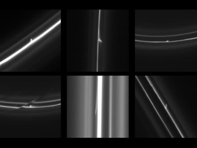 Sonda espacial registra objetos perfurando os anéis de Saturno
