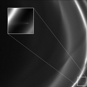 Sonda espacial registra objetos perfurando os anéis de Saturno