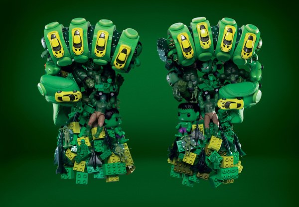Hipermercado transforma objetos comuns em personagens de 'Os Vingadores'